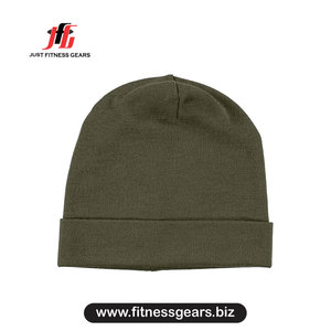 Bonnet unisexe 100% acrylique tricoté, chapeau d'hiver couleur unie, style décontracté, tour de tête 56-58 cm - Product Image 3