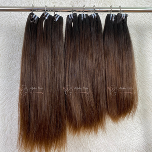 Pelucas de cabello humano vietnamita liso sin procesar para mujer, extensiones de cabello humano con encaje frontal - Product Image 4