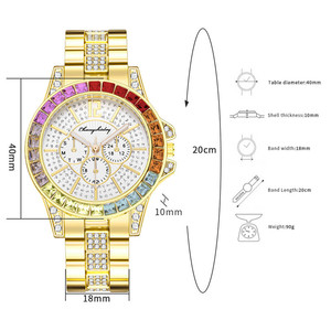 นาฬิกาข้อมือผู้หญิงสีสันสดใส ดีไซน์หรูหรา ประดับเพชร รุ่น 6030 - Product Image 6