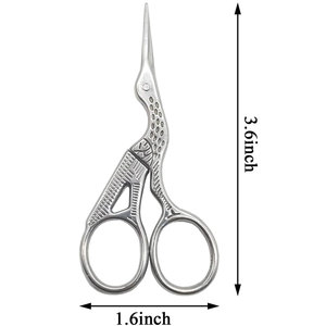 Wholesale Stork Embroidery <b>Scissors</b> Stainless Steel Vintage Craft <b>Sewing</b> <b>Scissors</b> Multiple Colors - Product Image 4