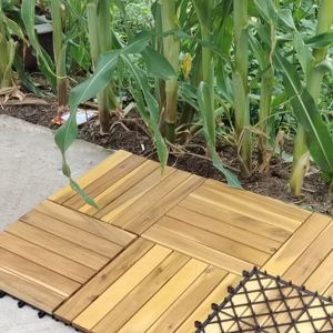 DIY Click Interlocking Eco-Friendly Fireproof Waterproof Anti-Slip Square Modern Decking Tile 30 X 30 cm Patio Outdoor Balcony - Product Image 2
