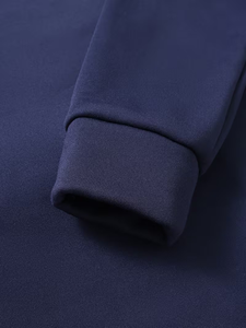 Men's Fashion Raglan Sleeve Sweatshirt Half-<b>Zip</b> Open Neckline Autumn/Winter Casual Versatile Long-Sleeve 100% Cotton Fleece - Product Image 5