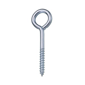 Tornillo de Cabeza Redonda de Acero Galvanizado de 1/4" x 3" con Rosca para Madera, Certificado ISO 9001, para Aplicaciones de Colgado - Product Image 1