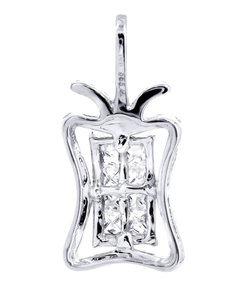 Colgante de moissanita VVS personalizado, de plata 925, con incrustaciones de diamantes, para mujer, estilo rapero, colgante bling, colgante Bust Down - Product Image 1