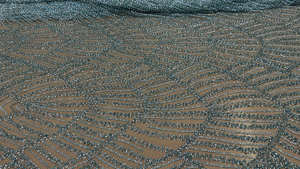 Tela de Tul Bordada con Lentejuelas y Cuentas de Alta Calidad, Color Oro Rosa Brillante, para Vestidos de Novia de Diseñador - Product Image 5