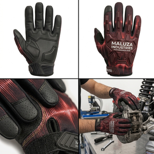 Guantes Mecánicos Multiusos MALUZA INDUSTRIES al por Mayor, Acolchados, Antideslizantes, con Absorción de Impactos, Pantalla Táctil, Antihumedad - Product Image 6