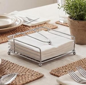 Porte-serviettes et organiseur de mouchoirs en métal moderne pour table à manger, support à serviettes en métal de haute qualité - Product Image 1