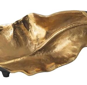 Aluminum high quality Leaf Sculpture Handmade Contemporary Tabletop <b>Decor</b> Irregular Shape Foliage Design Living Room <b>Decor</b> - Product Image 5