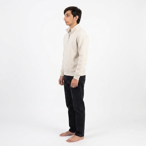 Sweat-shirt à col zippé personnalisé, coton lourd, streetwear, vêtements à marque privée pour les marques de vêtements et les détaillants - Product Image 3