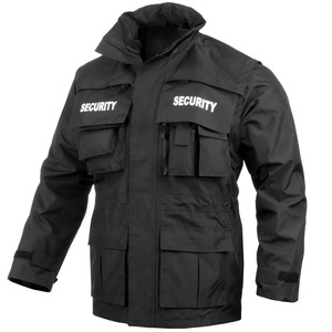 Chaqueta de Verano para Guardia de Seguridad, Unisex, Poliéster/Algodón, Uniforme con Múltiples Bolsillos, Capucha, Uso en Exteriores, Resistente al Viento, Parka Táctica - Product Image 1