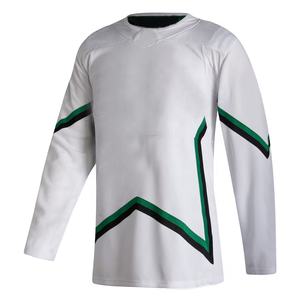 Maillot de hockey sur glace personnalisable à séchage rapide 2024, vêtements de sport OEM pour joueurs adultes, coupe automatisée, vêtements de sport de hockey sur glace - Product Image 4