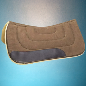 Tapis de selle de dressage occidental brun rouille couverture en laine avec doublure polaire pour l'équitation - Product Image 6