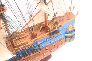 Maqueta de Barco de Madera Hecha a Mano, San Felipe, Ciudad de Ho Chi Minh, Gia Nhien, Antiguo, Decorativo, Coleccionable, Detalles de la Mejor Calidad - Product Image 3