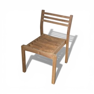 Teak <b>Dining</b> <b>Chair</b> Manufacturer <b>Stackable</b> Solid Wood Slatted Furniture for Wholesale Importers OEM ODM Private Label Buyers - Product Image 5