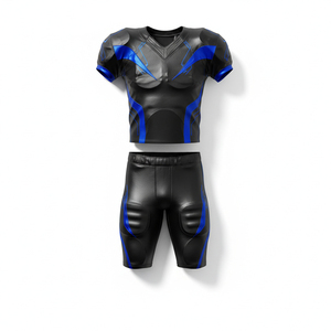 Anti Tear American Football Uniform Wholesale Custom Printed Team Wear Breathable Gridiron Jersey <b>Padded</b> Match Pants Set - Product Image 1