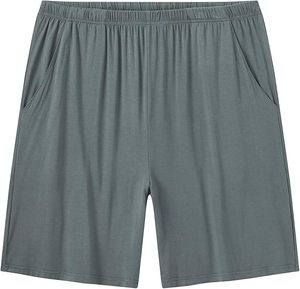 Conjunto de Verano para Hombre, Camiseta Casual Transpirable de Manga Corta con Bloques de Color Verde Grisáceo y Pantalones Cortos con Cintura Elástica y Bolsillo - Product Image 4