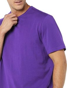 High Quality Custom Your Brand Logo 100% Cotton O-neck T Shirt Blank Men <b>Tshirt</b> Plain Casual Breathable Quick Dry Outdoor Dry - Product Image 2