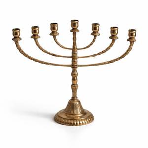 Premium Decorative Metal Menorah Candle Holder For Festival Lighting And Stylish Interior Decoration - Product Image 1
