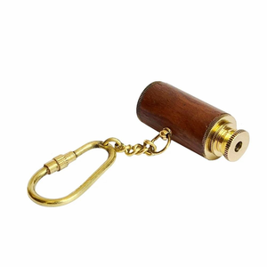Brass Telescope Key Chain 3 Inch Nautical Marine <b>Keyring</b> Vintage <b>Mini</b> Pullout Telescope Keychain Maritime Gift Accessory - Product Image 4