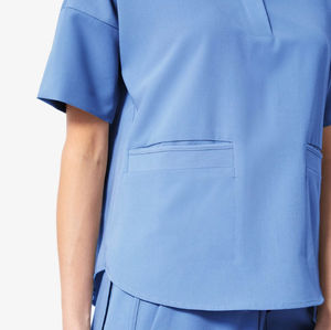 Conjunto de Uniforme Médico de Dos Piezas para Mujer, Suave y Elástico, Uniforme de Enfermera, Ropa de Trabajo para Salón de Belleza, Ropa para Personal de Hospital - Product Image 3