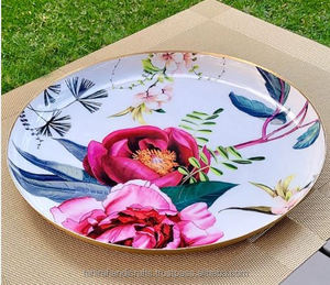 Meilleure assiette décorative en émail écologique pour bar hôtel restaurant maison cuisine cadeau promotionnel décor à la maison-quantité minimale de commande 100 pièces - Product Image 2