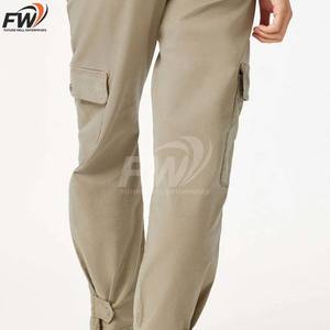 กางเกงคาร์โก้ขายส่ง แบบกำหนดเองได้ ยอดนิยม สไตล์ฮิต มีกระเป๋า เอวสูง ระบายอากาศได้ดี ผลิตจากผ้าฝ้าย สำหรับผู้ชาย - Product Image 4