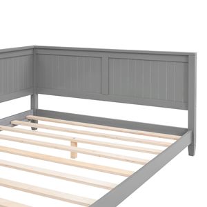 Modern Solid Pine Wood Full Size Daybed with <b>Sofa</b> <b>Bed</b> Function Customizable for Bedroom - Product Image 3