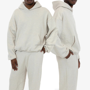 Ensemble de survêtement en coton de haute qualité personnalisé pour hommes, sweats à capuche et pantalons de jogging, survêtement de luxe surdimensionné, pantalon de survêtement unisexe, ensemble de sweats à capuche - Product Image 1