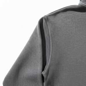2026 Factory Prices <b>Men's</b> Vintage Washed Solid <b>Grey</b> Hoodie Pullover <b>Sweatshirt</b> With Kangaroo Pocket OEM ODM - Product Image 5