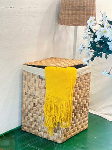 Handmade Large-Capacity <b>Square</b> Rattan Storage <b>Bin</b> for Organizing Decorative Item Natural Rattan Material - Product Image 4