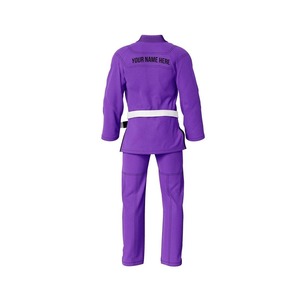 Kimono de Judo de Alta Calidad con Diseño de Logotipo Personalizado, Uniforme Elástico 100% Algodón Ligero para Artes Marciales Brasileñas, Traje de BJJ - Product Image 1
