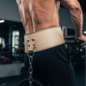 Ceinture de musculation en cuir véritable réglable avec chaîne lourde pour l'entraînement en force, les séances de gym et le développement musculaire - Product Image 5