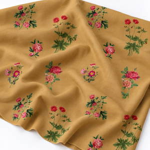 Tissu en coton peigné biologique léger imprimé dégradé tricolore rose poudré à gris ardoise 120 GSM - Product Image 2