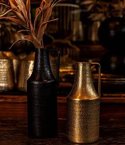 Maceta Alta de Latón Moderna para Bodas, Resistente al Óxido, Hecha a Mano, para Flores - Product Image 1