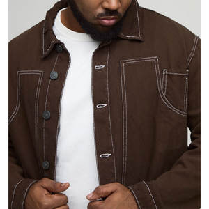 Chaqueta Vaquera de la Mejor Calidad para Hombre, Abrigo de Mezclilla a la Moda, Proveedor Mayorista - Product Image 3