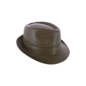 Chapeaux en cuir de haute qualité, faible MOQ, chapeaux en cuir nouvelle collection, prix abordable, chapeaux en cuir fabriqués au Pakistan - Product Image 2