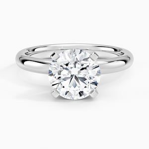 Bague BOJ 090 en argent 925, taille ronde, avec halo de griffes, solitaire en moissanite 2 carats couleur D VVS1 certifiée GRA, prix bas - Product Image 1