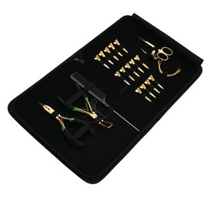 Kit d'outils professionnels pour extensions de cheveux avec pince à micro-anneaux, dissolvant de perles Nano Ring, peigne à queue, aiguilles et pinces de salon - Product Image 1