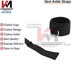 Fabricant de sangles de cheville pour entraînement sur machine à câbles avec coutures renforcées, production OEM et approvisionnement en gros direct usine - Product Image 2