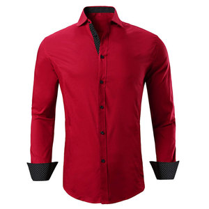 Chemise à manches longues en flanelle respirante personnalisable pour homme, boutonnée, en coton, décontractée, pour le travail, le bureau, les voyages, le week-end et tous les jours - Product Image 1