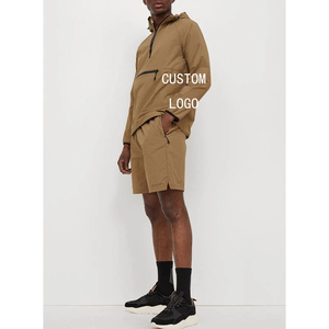 Wholesale Cotton Sweatshirts and Hoodies Set <b>Men</b> Streetwear 100% Cotton Shorts <b>Sweat</b> <b>Suits</b> Printing <b>Men's</b> Sweatshirts And Shorts - Product Image 6