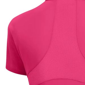 Polo personnalisé Jack and Jill pour femme, en coton doux, manches courtes, logo brodé, haut décontracté à col pour femme, vêtements en gros - Product Image 6