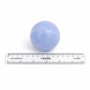 Esfera de Cristal de Calcita Azul Natural Chakralume, Bola de Piedra Preciosa Pulida a Mano para Meditación, Reiki, Decoración Energética de Chakras - Product Image 3
