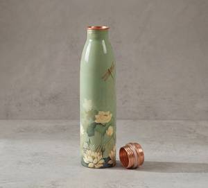 FAIZA CRAFT FC-5690 Pure <b>Copper</b> Reusable Water <b>Bottle</b> Daily <b>Drinking</b> Ayurvedic Health Benefits Leak Proof Design Handmade - Product Image 5