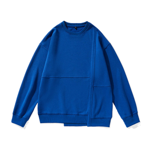 Sweat-shirt à capuche décontracté 320g en molleton épais 100% coton, coupe oversize respirante, motif uni - Product Image 4