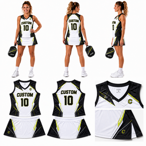 Conjunto de Uniforme Deportivo Personalizado para Pickleball, Top Deportivo sin Mangas y Falda para Mujer, Ropa de Equipo - Product Image 6