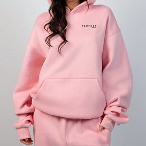 PERFECT INDUSTRY Sudaderas con Capucha para Mujer, de Algodón y Felpa, Gruesas y Resistentes, para Invierno, con Logotipo Personalizado, Sudaderas Casuales, Conjuntos Deportivos - Product Image 3