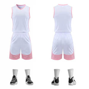 Uniforme de baloncesto reversible barato por sublimación, 100% poliéster de malla, transpirable, para hombre y mujer, conjuntos de camisetas de baloncesto para verano - Product Image 5