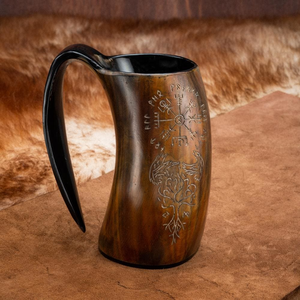 Taza de cuerno hecha a mano más vendida con superficie brillante para fiestas y eventos, para exportación desde India - Product Image 6