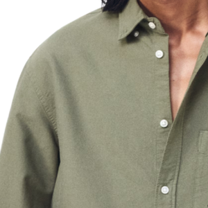 Chemise Oxford Coupe Classique Boutonnée Décontractée et Professionnelle en Mélange de Coton Respirant Personnalisable OEM ODM Marque Privée - Product Image 5